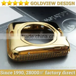 Wholesale Gold Rose Housing for Apple Watch Housing With Diamond,watchband Will Come Soon thumbnail-2