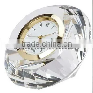 2016 Crystal Section Diamond Shape Crystal Clock thumbnail-1