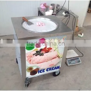 DHL Air Express to Door Worlwide Frozen Yogurt Rolls Fry Ice Cream Machine With Real Fruits thumbnail-2