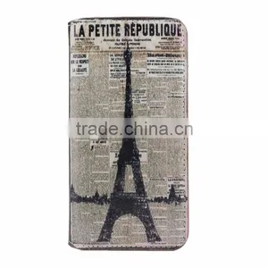 New Arrival Leather Case For Iphone 6, For IPhone 6 Case Leather Classic Pattern Flip Stand Case With Card Slots thumbnail-1