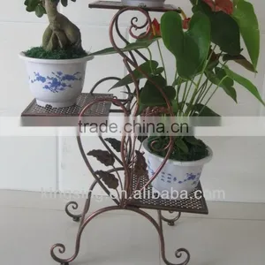 Decor Metal Flower Stand With Pot thumbnail-1