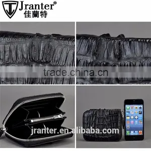 2016 Most Popular Mini Money Wallet Zipper Coin Purse Genuine Crocodile Leather Coin Wallet thumbnail-3