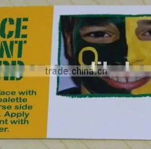 Sporting Football Face Paint Card Flag Color Body Paint Card thumbnail-1