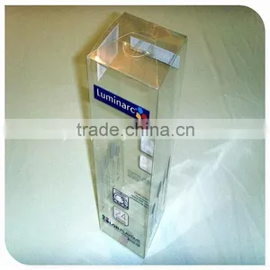 Cheap Factory High Quality Clear Rigid Plastic Square Folding PVC Box thumbnail-3
