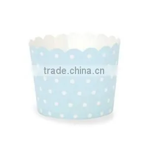 Red Hearts Standard Baking Cups Cupcake Liners Baking Cups Blue & White Spots thumbnail-1