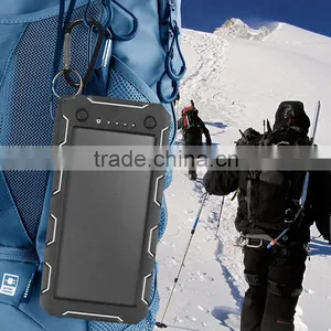 Waterproof 15000mah Universal Solar Power Bank Cell Phone Charger 5v 2a for Laptop thumbnail-5