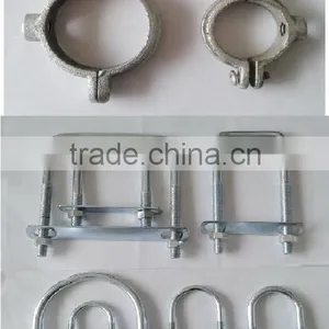 Steel U and Round Shape Pipe Clamp, Metal Pipe Strap thumbnail-1