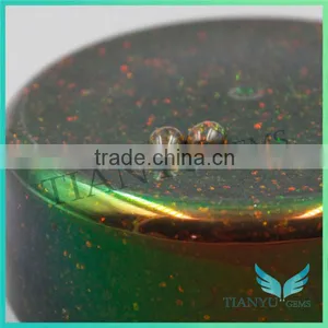 Wholesales Gemstone Processing Synthetic Clear Green Common Opal Rough Gemstone Raw Material thumbnail-1