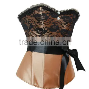 Elegent Women Sexy Floral Bustier Dress Lace Corset With Ribbon,wedding Corset thumbnail-5