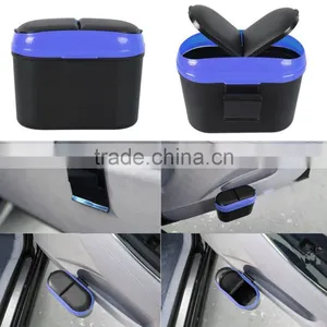 Mini Home Car Auto Trash Can Garbage Dust Holder Box Car Organizer Used In Car Home Office thumbnail-3