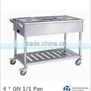 Bain Marie With Trolley - 4 x GN 1/1, S/S, CE, TT-WE1201B thumbnail-1