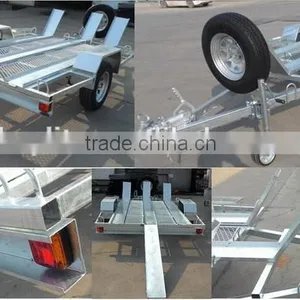 Galvanized Motorbike Trailer thumbnail-1