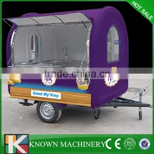 China Made Hot Selling Street Vending Carts/Food Truck for Sale in China Mobile Fast Kiosk/Fast Mobile Food Trailer KN-FR220W thumbnail-1