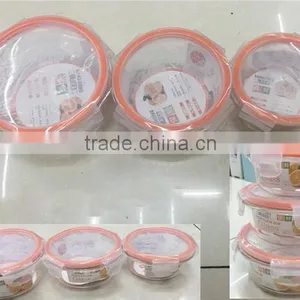 Hot Sale Multifunctional Round Shape Fresh Box for Food Glass Box thumbnail-2
