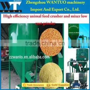 High Efficiency Animal Feed Crusher and Mixer Low Cost Grinder thumbnail-1