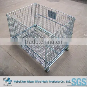 Storage Folding Roll Logistics Push Trolley Container Cart thumbnail-1