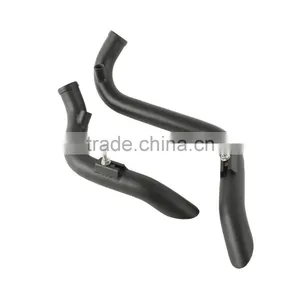 Black 1.75" Drag Header Pipes Exhaust For Harley Softail Touring Dyna Sportster thumbnail-1