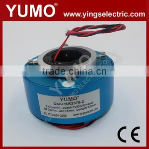 YUMO SR2578-2 2 Channels 20mA Electrical Carbon Brushes Holder Slip Ring thumbnail-1