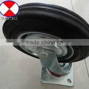 8 Inch Garbage Bins Rubber Caster, thumbnail-1