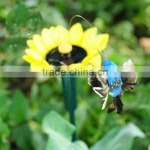 Hotest Solar Hummingbird With Sunflower Solar Dancing Hummingbird Garden Decoration Solar Hummingbird Artificial Hummingbird thumbnail-1