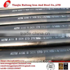 ASTM A53 GRB 219mm SCH40 Black Erw Steel Pipe Manufacturing Companies thumbnail-1