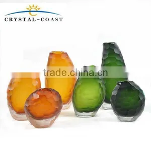 2015 New Colored Glass Bottle 400ml Liquid Reed Diffuser Bottles Wholesale With Rattan Sticks thumbnail-1