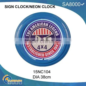 Neon Clock Neon Light Wall Clock thumbnail-4