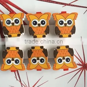 Wooden Decoration Wooden Pegs,decoration Clips Owls Pegs Gifts thumbnail-3