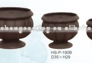 Round Cast Iron Flower Pot Antique Pot Ans Urns thumbnail-1