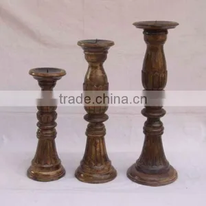 Wooden Candle Holder,Designer Wooden Candle Holder thumbnail-1