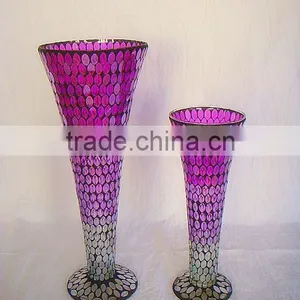 China Manufacturer Luxury Long Stem Glass Candle Holder thumbnail-2