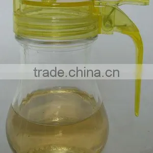 Clear Cylinder Glass Liquid Handle Jar With Push Pull Cap thumbnail-1