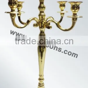 Wholesale Gold Plated Candelabras Centerpieces thumbnail-3