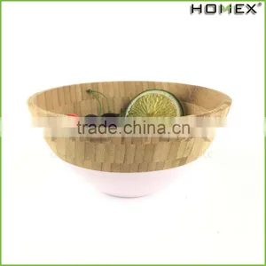 Bamboo Salad Bowl Chic Bamboo Fruit Bowl Homex BSCI/Factory thumbnail-2