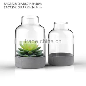 Glass Bottle for Flower Arrangement/ Glass Flower Wase thumbnail-1