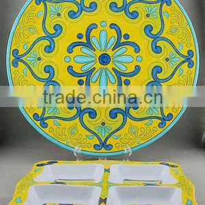 Imitation Ceramic Melamine Plate Bowl Tableware Dinnerware Set ,mt1154 Melamine Tableware Stock thumbnail-1