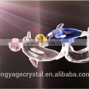 Exquisite Small Crystal Dolphin as Special Wedding Presents for Lovers thumbnail-3