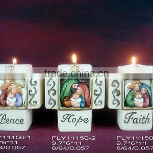 Ceramic Nativity Candle Holder 11150 thumbnail-1