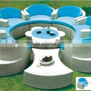 English Garden Furniture/7 Seater Outdoor Rattan Furniture/Rattan Sofa Set/Wicker Patio Set (BF10-R98) thumbnail-1