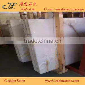 2015 Popular Natural Stone White Onyx Stone for Wall Stone Tiles thumbnail-3