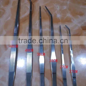 125mm-480mm Many Type Long Stainless Steel Aquatic Water Plant Tank Aquarium Curve /straight Tweezers thumbnail-3
