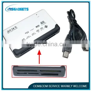 All IN 1 Card Reader-Support All Kinds of Memory Cards,USB 1.1/2.0 Compatible,Fit for Desktop and Notebook thumbnail-1