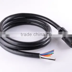 S80406 Trailer RV 12 Foot Car Cord Wire Harness Tow Light Cable 7 Wire Way Molded Connector thumbnail-2