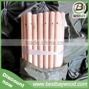 Customized Natural Wooden Broom Handle 2.2cm 2.5cm thumbnail-3