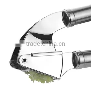 The Finest Quality Stainless Steel Garlic Press Mincer Peeler Brush Crusher Set thumbnail-4