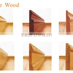 MDF Baseboard Wood Moulding With 0.5mm Thick Natural Wood Veneer Veneer Type thumbnail-1