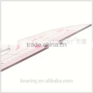 1.2mm Thickness 1:4 Plastic Sandwich Line Triangular Scale Ruler for Fashion Design# 8514 thumbnail-2