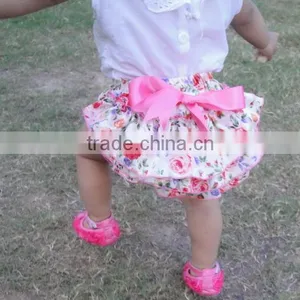 Wholesale Children Stain Underwear Ruffle Panties Baby Panties Bloomer Rand Baby Clothes With Bow thumbnail-2