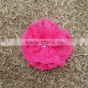 2015 Exquisite Workmanship Non-fading Wholesale Fancy Chiffon Lace Flowers thumbnail-6
