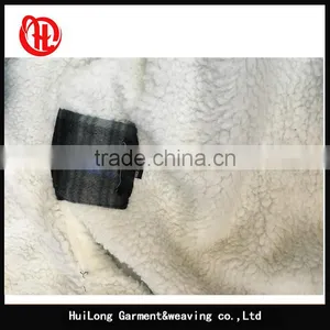 Custom Fashion Men Winter Grid Style Hoodie Fleece Jacket thumbnail-4